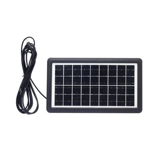 Kit Solar Portátil Linterna Lámpara 3 Focos Panel Solar BT USB MP3 FM OP-9019B OPALUX - Imagen 8