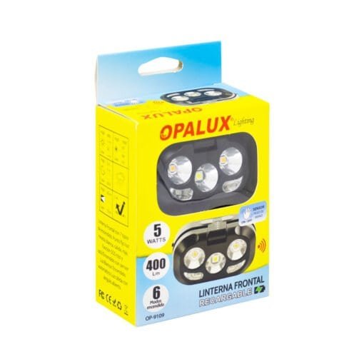 Linterna Frontal Recargable 5W OP-9109 OPALUX - Imagen 5