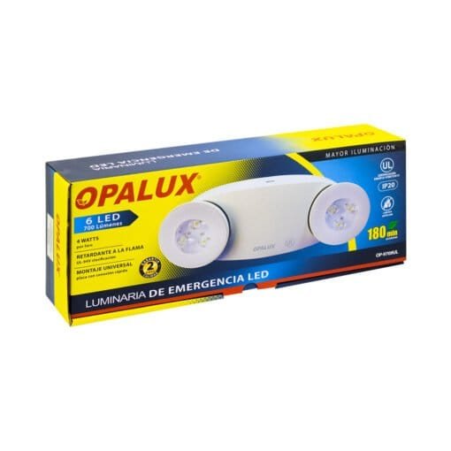 Lámpara de Emergencia LED Certificación UL IP20 OP-9709UL OPALUX - Imagen 2