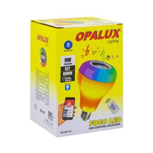 Foco Led Musical Bluetooth RGB Tipo Flama OP-BT11F OPALUX - Imagen 5
