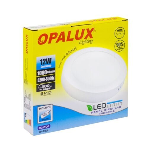 Panel Circular 12W Luz Fría OP-R129 OPALUX - Imagen 5