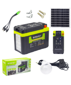 Kit Suministro de Energía LED y Panel Solar BS-S3720-8AH BOSSNEY