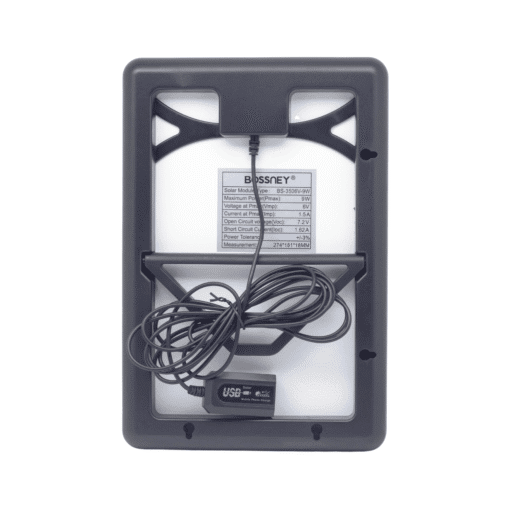 Panel Solar Carga Directa BS-3506V-9W BOSSNEY - Imagen 3