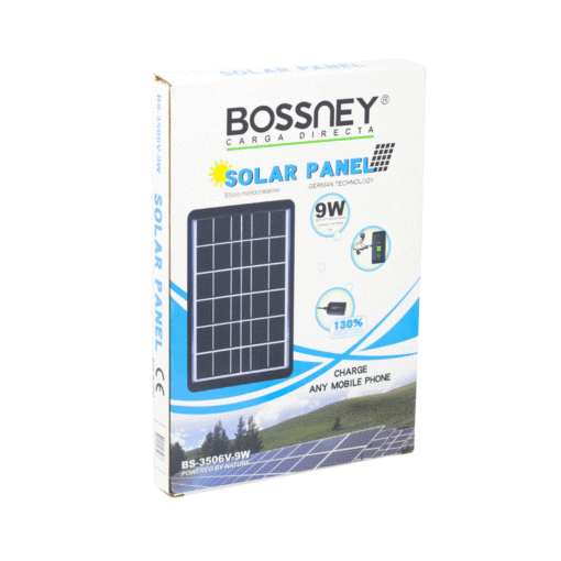 Panel Solar Carga Directa BS-3506V-9W BOSSNEY - Imagen 5