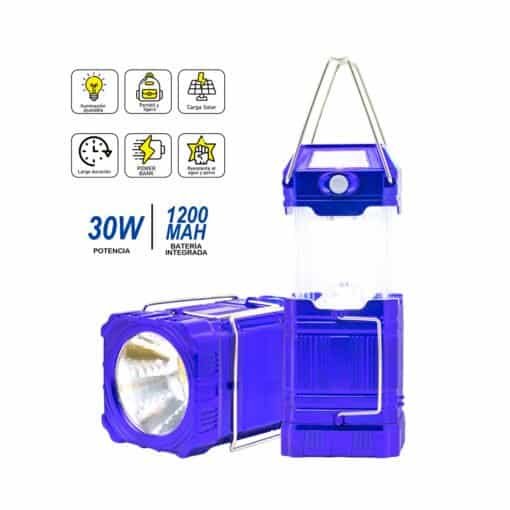 Luz De Camping Con Carga Solar BS-L3030 BOSSNEY