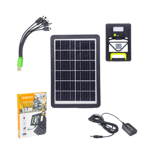Panel Solar PowerBank Portátil Doble Carga BS-S3634 BOSSNEY