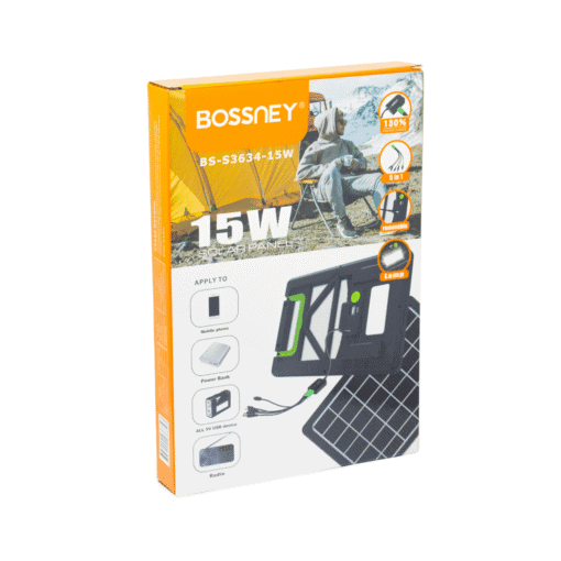 Panel Solar PowerBank Portátil Doble Carga BS-S3634 BOSSNEY - Imagen 7
