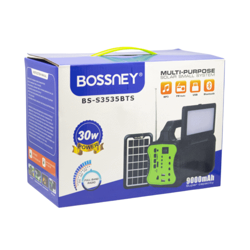 Kit Parlante y Sistema De Energía Con Panel Solar BS-S3535BTS BOSSNEY - Imagen 8