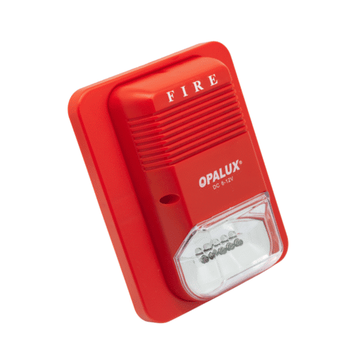 Sirena Con Estrobo Rojo Led 6v-24v GL-15 OPALUX - Imagen 2