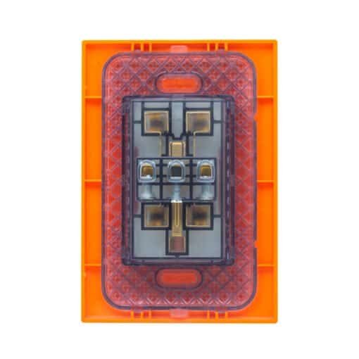 Tomacorriente Doble Universal + Tierra KF6208TR OPALUX - Imagen 4