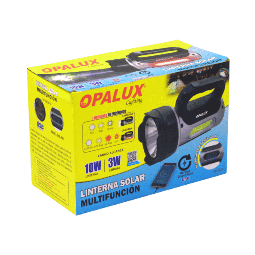 Linterna Solar Multifunción C/ Lámpara OP-3077 OPALUX - Imagen 7