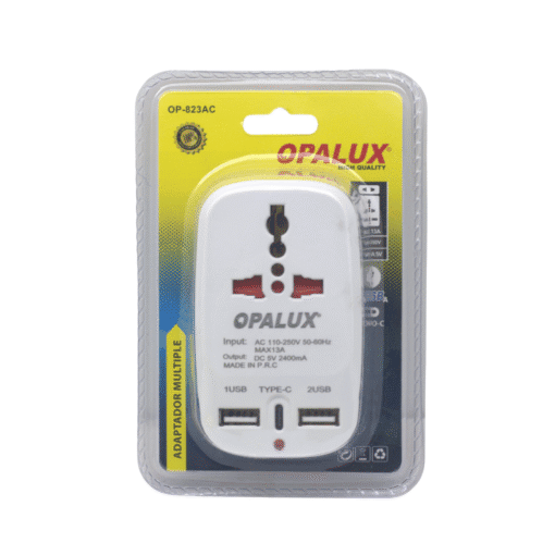 Adaptador Múltiple 2 Entradas Tipo A + 1 Tipo C OP-823AC OPALUX - Imagen 6