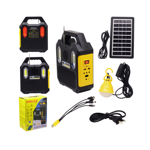 Kit Solar Portátil C/ Linterna 6W OP-9028B OPALUX