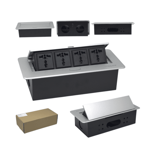 Tomacorriente Para Mueble 4 Tomas Universales OP-UTS4SL OPALUX