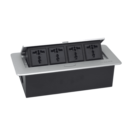 Tomacorriente Para Mueble 4 Tomas Universales OP-UTS4SL OPALUX - Imagen 2
