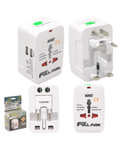 Adaptador Enchufe Universal + Tierra AD02 HIGH FULL MAX