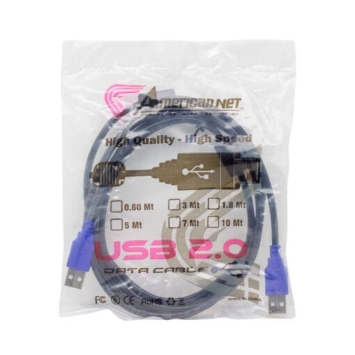 Cable USB 2.0 USB-A macho a USB-A macho AM/AA-1.8M AMERICAN NET - Imagen 3