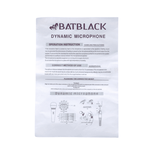 Micrófono Alámbrico BTN-58B BATBLACK - Imagen 4