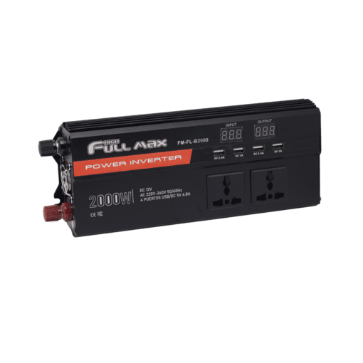 Inversor de Onda Modificada 2000W con 4 Puertos USB 5VDC 6.8A FM-FL-B2000 HIGH FULL MAX - Imagen 2