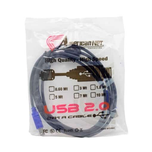 Cable USB de Impresora 1.8 Metros GP-015(1.8M) AMERICAN NET - Imagen 2