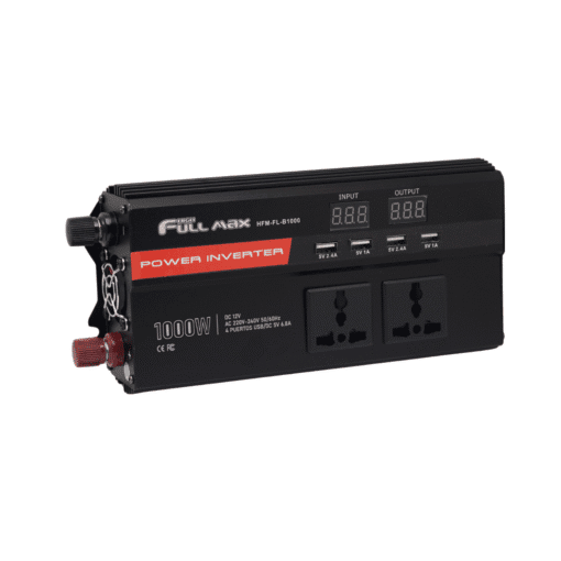 Inversor de Onda Modificada 1000W con 4 Puertos USB 5VDC 6.8A HFM-FL-B1000 HIGH FULL MAX - Imagen 2