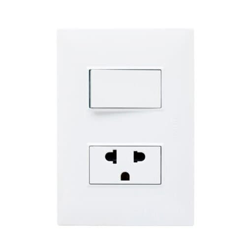 Interruptor y Tomacorriente Universal KF2215 OPALUX