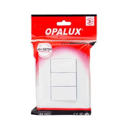 Interruptor Triple 120/250V KF2301 Opalux - Imagen 2