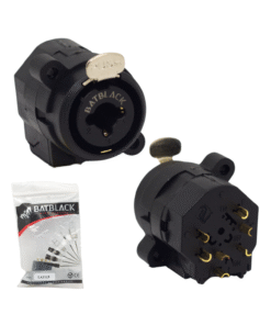 Chasis Hembra Combo XLR/6.3mm 7 Pines Gold LA1115 BATBLACK