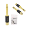 Adaptador RCA a Plug Mono 6.3mm Negro LN-2036-3BK L&N ACOUSTICS