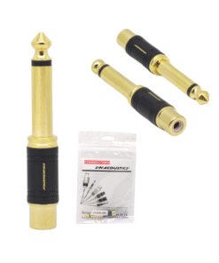 Adaptador RCA a Plug Mono 6.3mm Negro LN-2036-3BK L&N ACOUSTICS