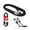 Cable Plug XLR (BK/SL) a Jack XLR (BK/SL) 3M LN-CD8217-3M L&N-ACOUSTICS