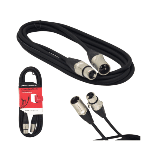 Cable Plug XLR (BK/SL) a Jack XLR (BK/SL) 3M LN-CD8217-3M L&N-ACOUSTICS