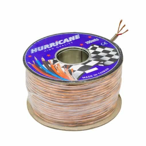 Cable Micrófono Estéreo 4mm 100m Clear Transparente M-2CM-C HURRICANE