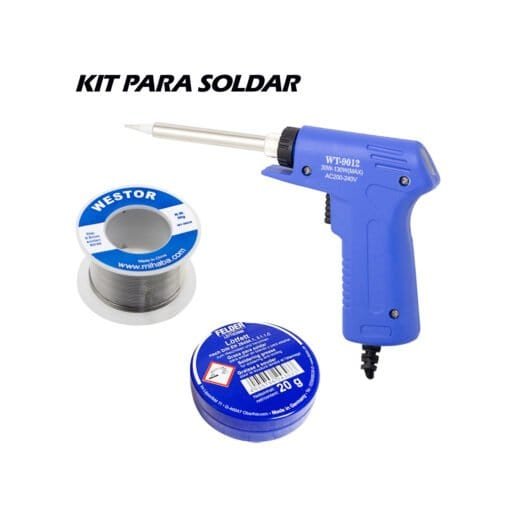 Kit Cautín + Pasta de Soldar + Soldadura MIHABA-WT9012-3