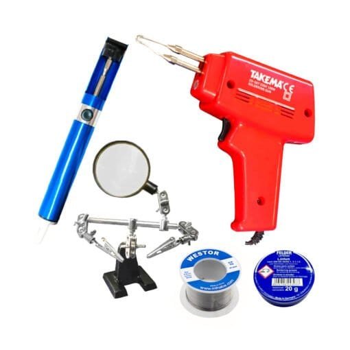 Kit Pistola de Soldar + Soporte + Succionador + Pasta + Estaño MIHABA-ZZZTK5 WESTOR