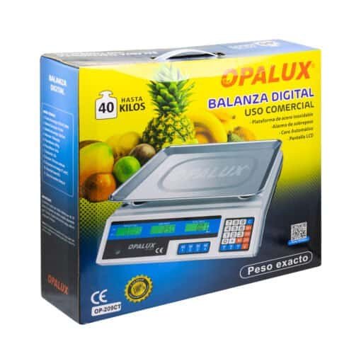 Balanza Digital Doble Pantalla 40Kg OP-209CT OPALUX - Imagen 2