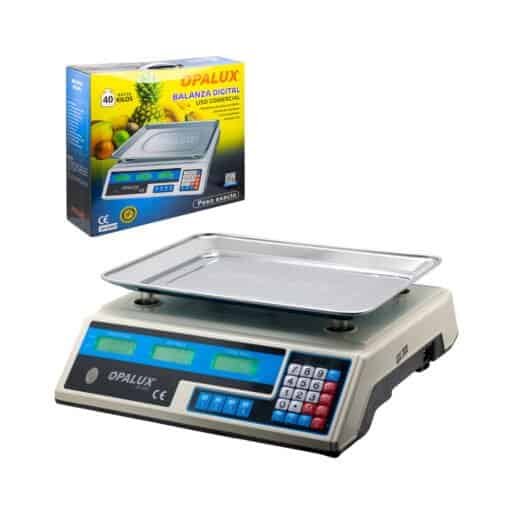 Balanza Digital Doble Pantalla 40Kg OP-209CT OPALUX