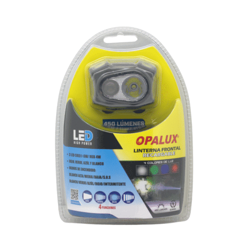 Linterna Frontal RGBW 6W Recargable OP-LM1105 OPALUX - Imagen 8
