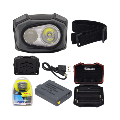 Linterna Frontal RGBW 6W Recargable OP-LM1105 OPALUX