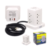 Adaptador Tipo Torre De 8 Tomas + 2 USB Tipo A + 1 Usb Tipo C OP-TW8 OPALUX