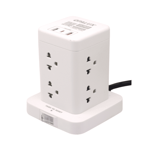 Adaptador Tipo Torre De 8 Tomas + 2 USB Tipo A + 1 Usb Tipo C OP-TW8 OPALUX - Imagen 5