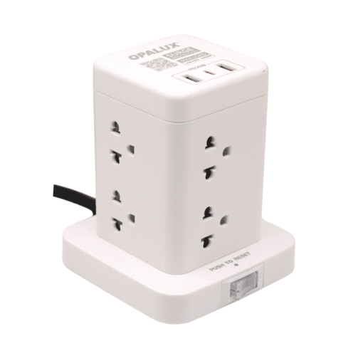 Adaptador Tipo Torre De 8 Tomas + 2 USB Tipo A + 1 Usb Tipo C OP-TW8 OPALUX - Imagen 6