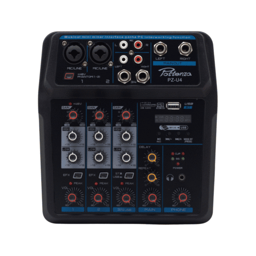 Mezcladora de 4 Canales con Interfaz a PC PZ-U4 POTTENZA - Imagen 2