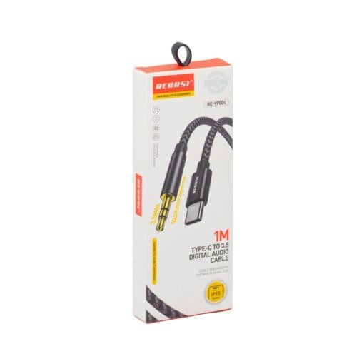 Adaptador Tipo-C a Jack/Plug 3.5mm 1 metro RE-YP004 RECRSI - Imagen 2