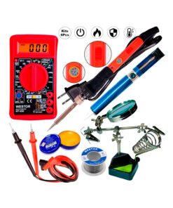 Kit Multímetro Multitester + Cautín + Soporte lupa + Succionador + Pasta + Estaño WT-850LUPAKIT6 WESTOR