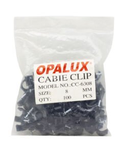 Alternative view of Grapas para Cable 8mm Negro CC-6308 OPALUX x 100 Pza