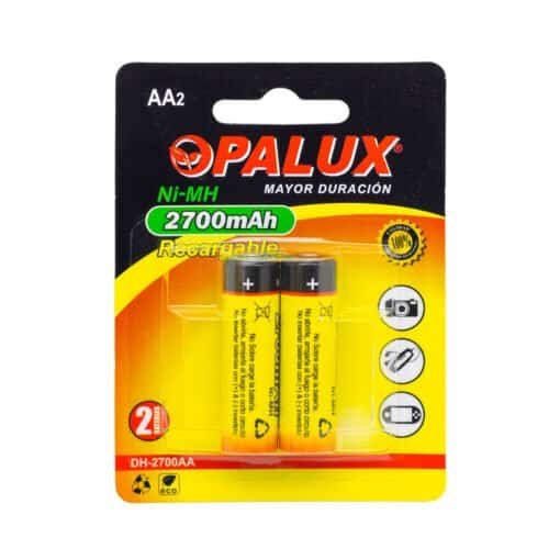 Pila Recargable AA 2700mAh (2 pilas) DH-2700AA OPALUX