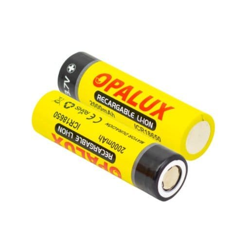 Baterías Recargables 18650 X2 (Fc) Li-Ion 3.7V 2000mAh Icr18650-20Ft(B2) OPALUX - Imagen 5