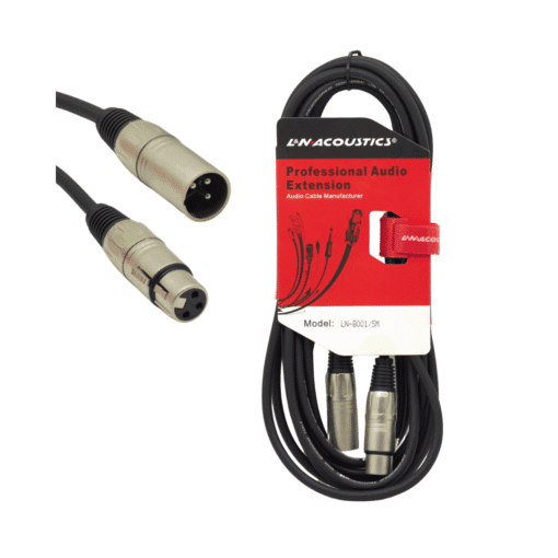 Cable Jack XLR Silver a Plug XLR Silver 5m LN-8001/5M L&N ACOUSTICS
