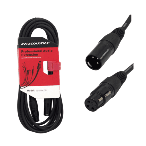 Cable Jack XLR BK a Plug XLR BK 5m LN-8006/5M L&N ACOUSTICS
